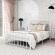 Alazyhome Sturdy Metal Platform Bed Frame - White - Full