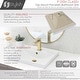 preview thumbnail 4 of 11, STYLISH 20 1/4 inch Rectangular Undermount Porcelain Bathroom Sink with two Overflow Finishes included - 20 1/4" x 16" x 6 1/4"