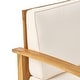 preview thumbnail 49 of 86, Christopher Knight Home - Outdoor Patio Conversation Set, Acacia Wood Frame, Cushions & Slatted Coffee Table