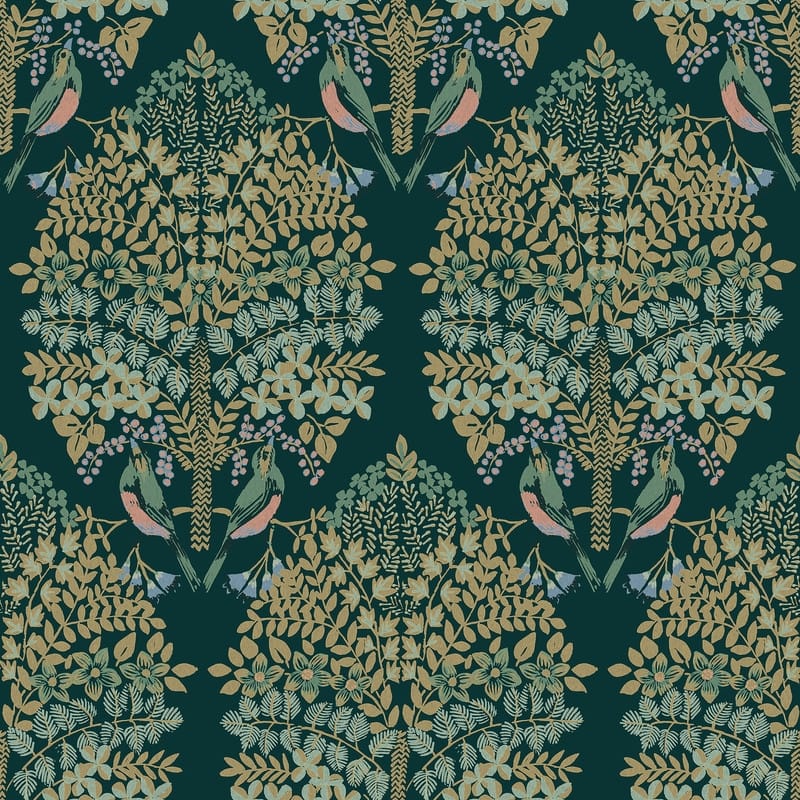RoomMates Emerald Multi Otis Peel and Stick Wallpaper