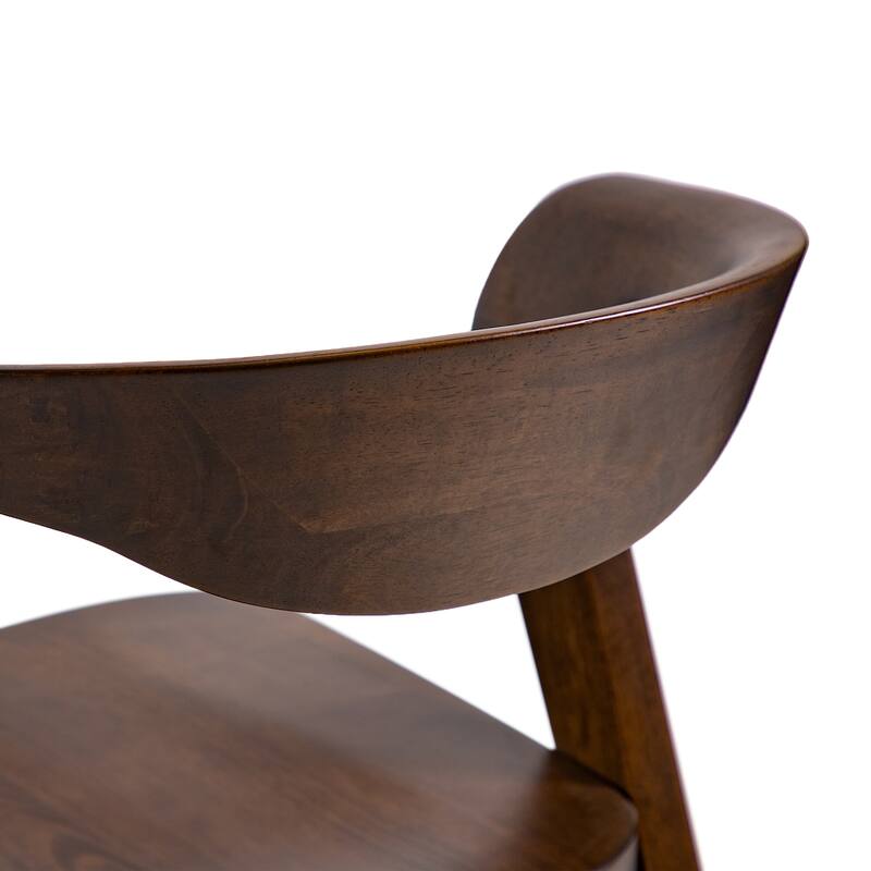 Furniture of America Abigail III Mid-Century Modern 5-Piece Walnut 53-inch 2-Leaf Extendable Counter Height Dining Set
