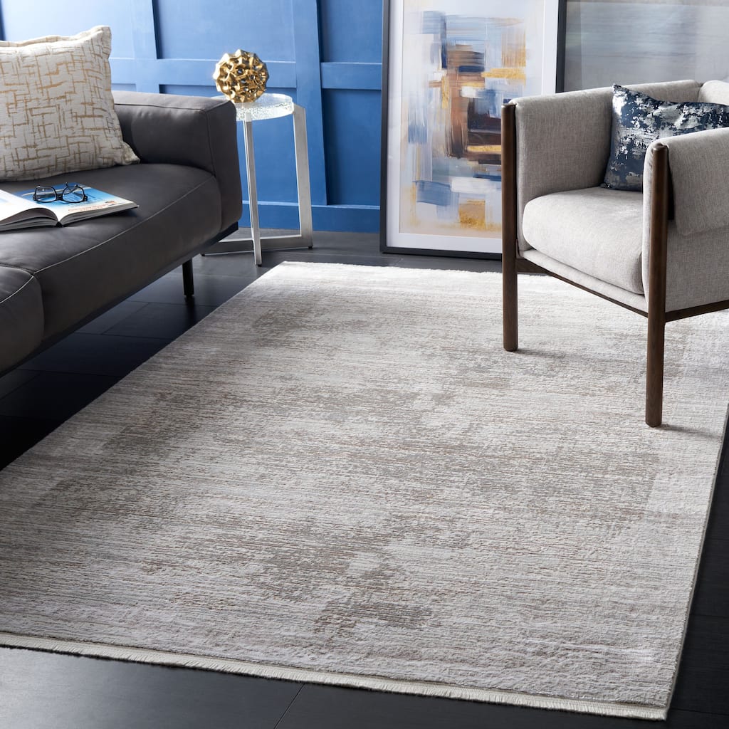 SAFAVIEH Platinum Attie Glam Abstract Rug