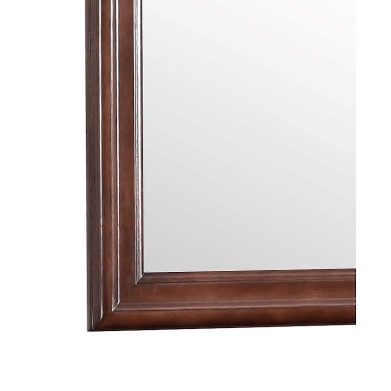 Framed Square Dresser Mirror - 38" - Brown