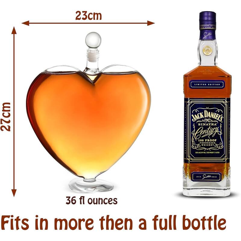 The Diamond Glassware Heart Decanter