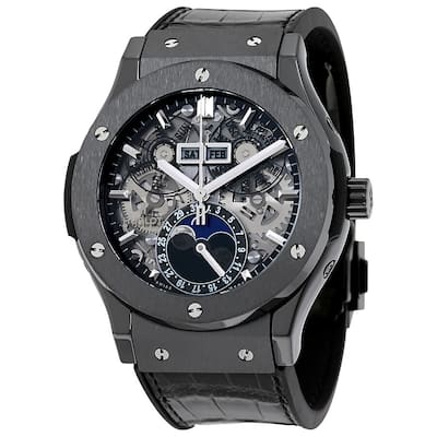 Hublot Classic Fusion Automatic Skeleton Dial Men's Watch - Grey