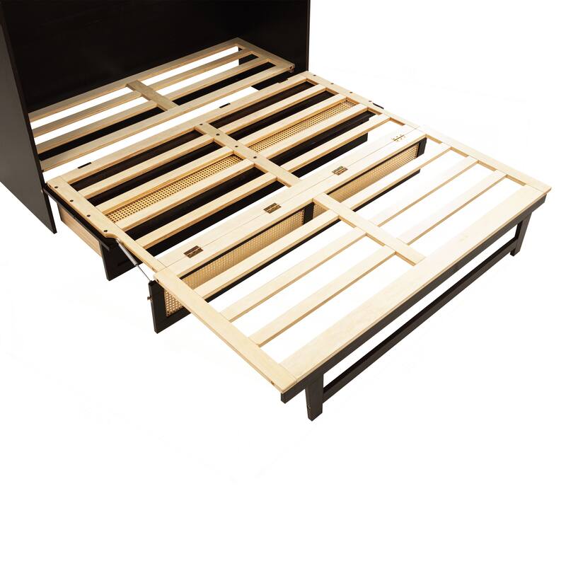 Versatile Queen Size Murphy Bed with Storage Functionality