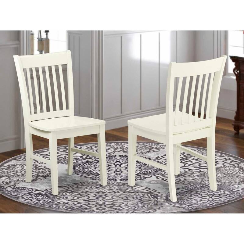 Dining Chair in Linen White Finish with Solid Wood Seat, Baroque Style, Stylish Seating - 18