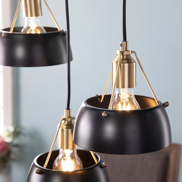 Strick & Bolton Rabruo Contemporary Metal 3-Light Cluster Pendant. Opens flyout.