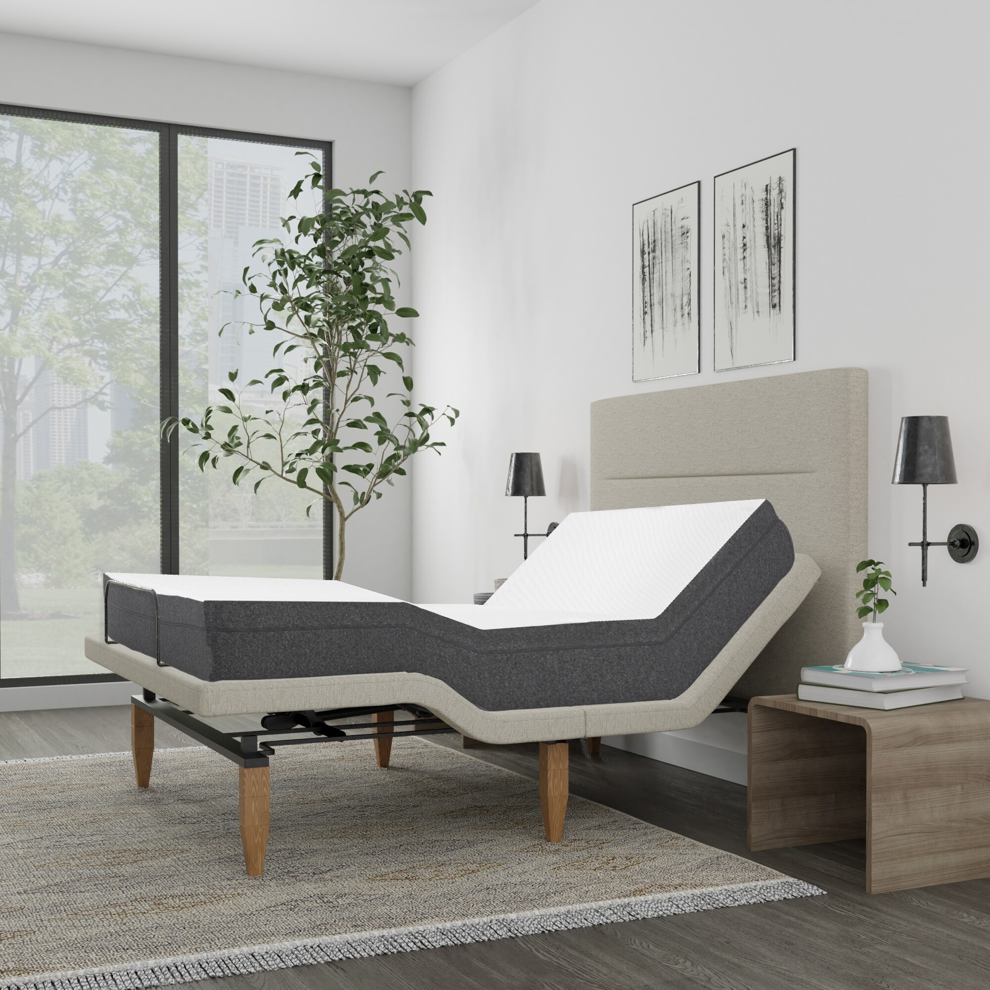 Headboard for twin store xl adjustable bed