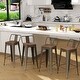 preview thumbnail 13 of 11, 24 inch bar stools with backs set of 4 Counter Bar Stools with Wood - 24 inch