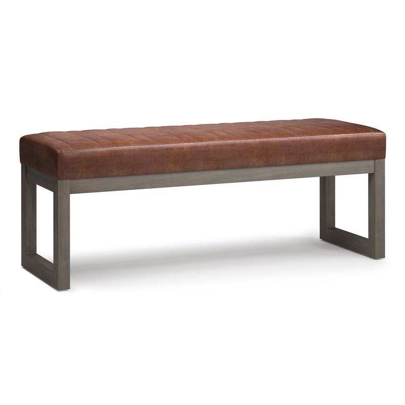 WYNDENHALL Kaufman 48 inch Wide Contemporary Rectangle Ottoman Bench
