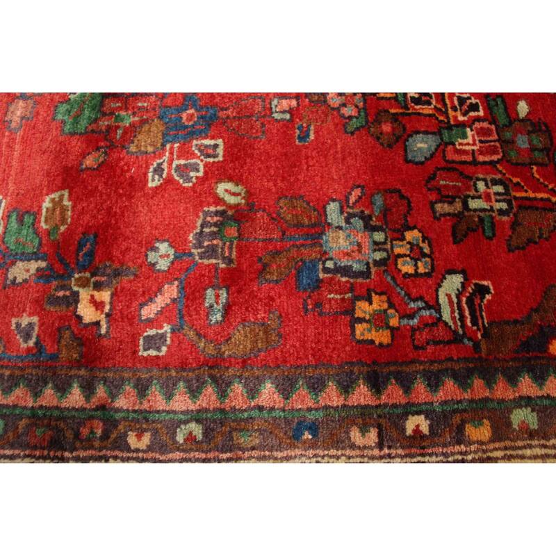 ECARPETGALLERY Hand-knotted Andelz Red Wool Rug - 3'8 x 16'10