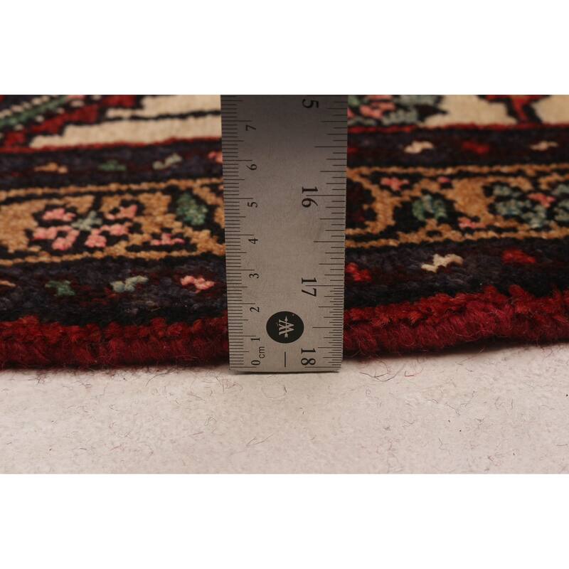 ECARPETGALLERY Hand-knotted Andelz Red Wool Rug - 3'5 x 10'8