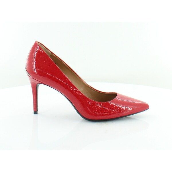 calvin klein red high heels