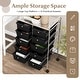 preview thumbnail 7 of 8, Gymax 10-Drawer Rolling Storage Cart Tools Scrapbook Paper Organizer