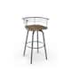 Option Beige Distressed Wood / Glossy Grey Metal