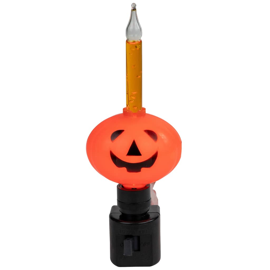 6.5" Jack-O-Lantern Halloween Bubble Night Light