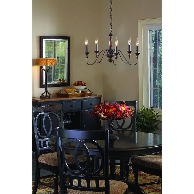Holbrook 5-Light Chandelier in Tuscan Brown