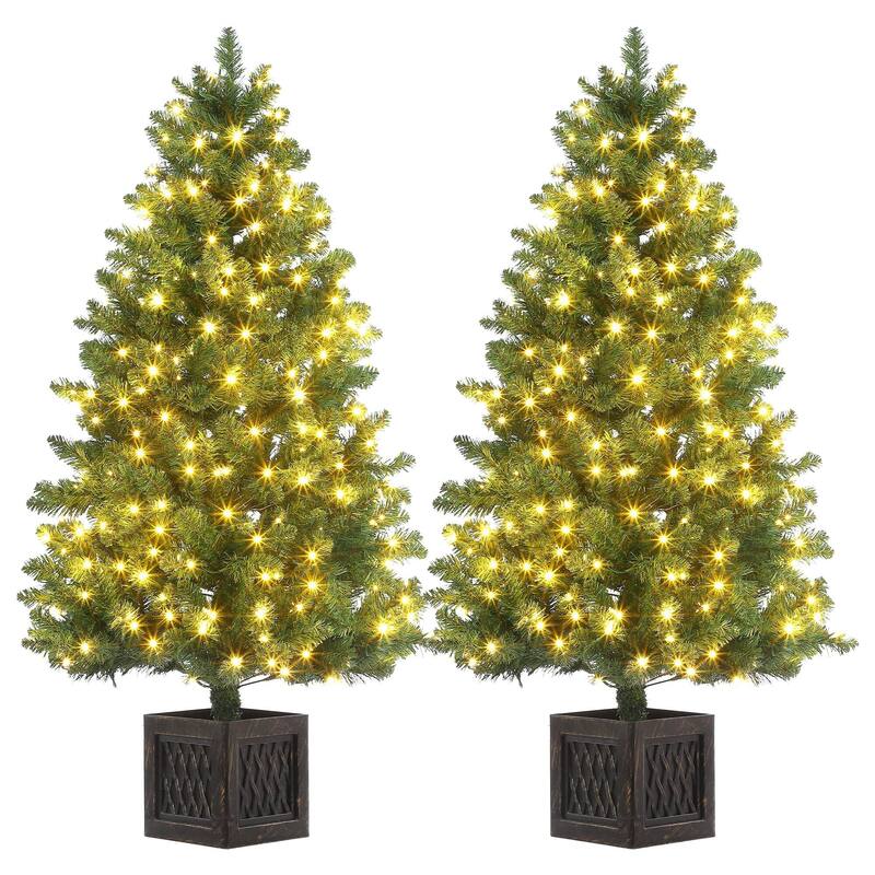 4.5ft Artificial Christmas Tree 2 PACK - 4.5 Foot - 4.5 Foot