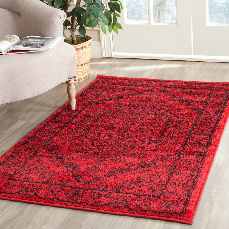 SAFAVIEH Adirondack Cheyenne Rustic Oriental Medallion Rug - 2'6" x 4' - Red/Black