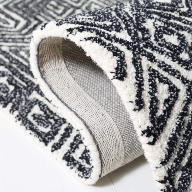 SAFAVIEH Handmade Micro-Loop Farzana Modern Wool Rug