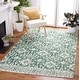 preview thumbnail 3 of 48, SAFAVIEH Handmade Dip Dye Nicki Floral Wool Rug 4' x 6' - Dark Green/Ivory - Rectangle