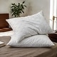 preview thumbnail 1 of 16, 2 Pack Goose Feather Down Pillows with Quilted Cotton Cover - White Medium - King