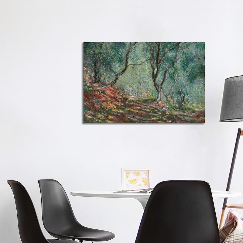 iCanvas "Olive Trees in the Moreno Garden, 1884 " by Claude Monet Canvas Print - 26x40x1.5