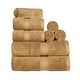 preview thumbnail 175 of 198, Egyptian Cotton 8 Piece Ultra Plush Solid Towel Set by Miranda Haus