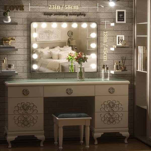 Vanity mirror with replaceable bulbs cheap