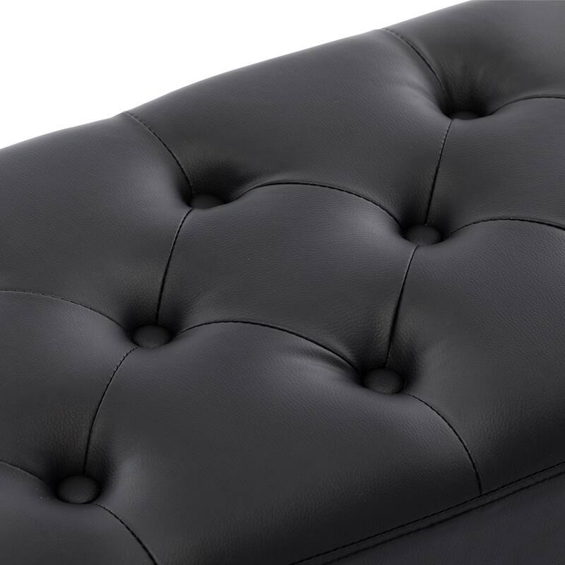Modern 44" Length Button Tufted Bench