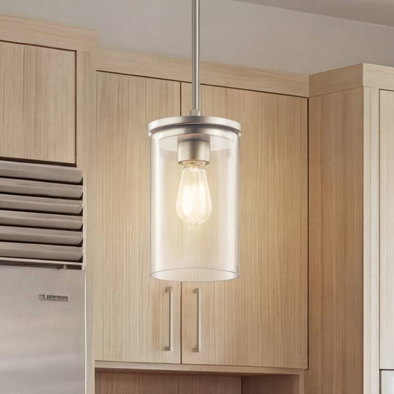 Kichler Lighting Crosby 1-light Brushed Nickel Mini Pendant