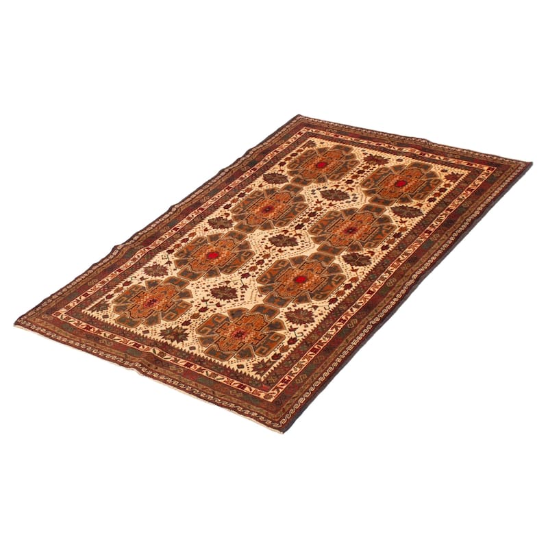 Teimani Cream Rug 3'9" x 5'10" - 3'9 x 5'10