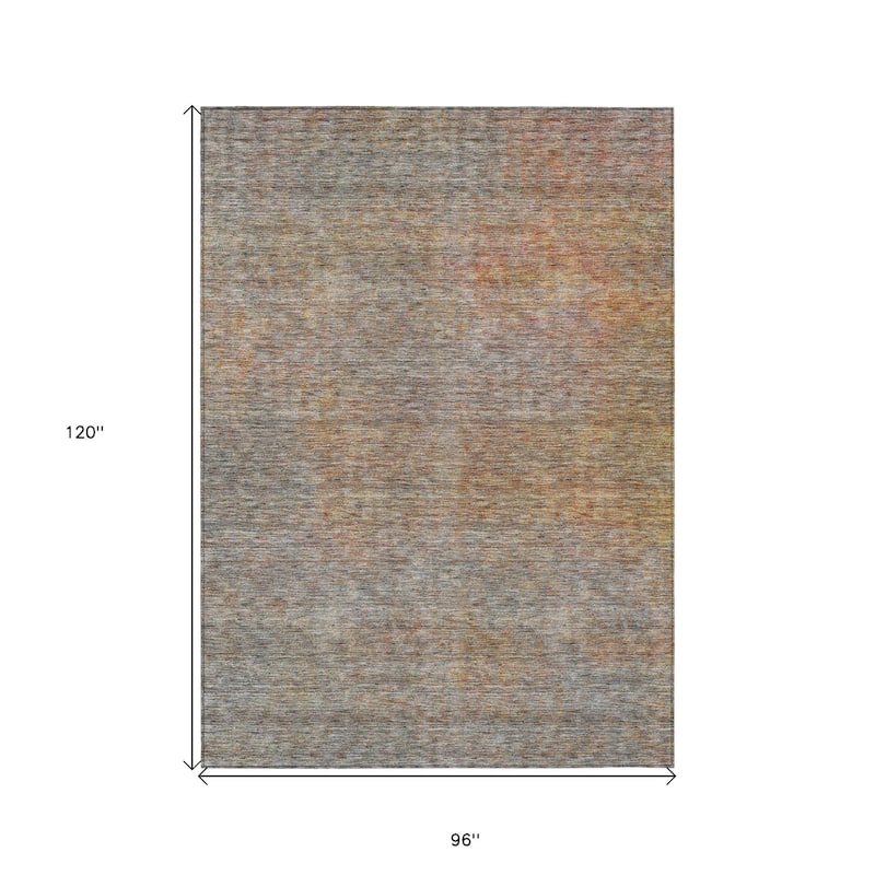 HomeRoots Abstract Transitional Rectangle Outdoor Rug