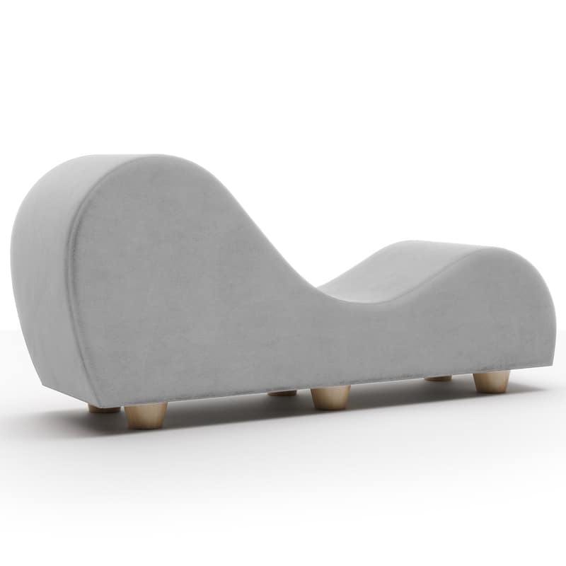 Avana Yoga Chaise Lounge w/ Maple Wood Feet