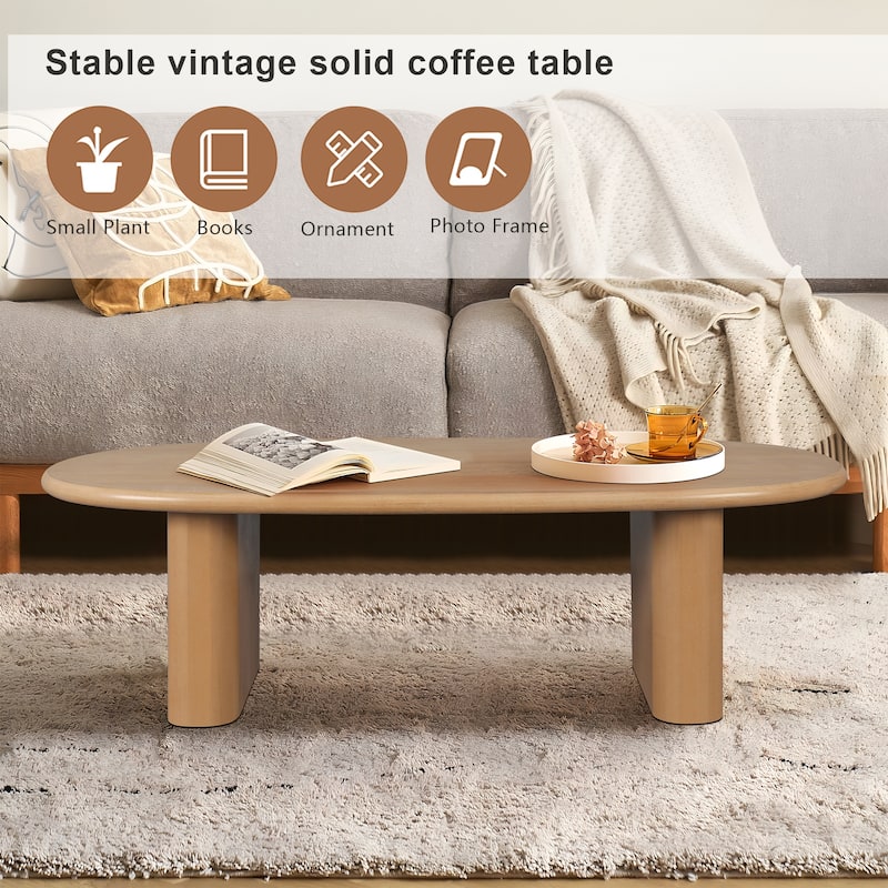 51" Tapered Tabletop Coffee Table