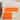 Bathroom Rugs - 2-Piece Memory Foam Bathroom Set with Chenille Shag Top and Non-Slip Base  by Lavish Home (Orange)