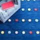 preview thumbnail 15 of 26, SAFAVIEH, Kids Jerilynn Polka Dot Wool Rug