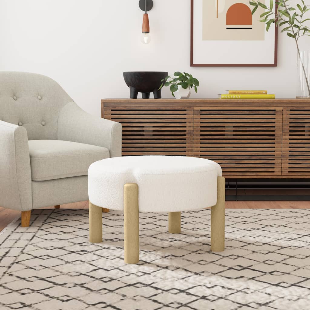 HomePop Luna Modern Ottoman