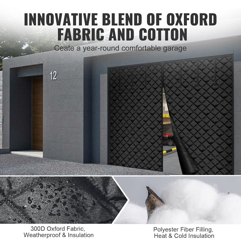 Garage Door Screen for Winter 10.3 x 8.14 ft Garage Door Insulation Kit - Multi