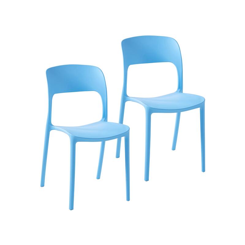 Porthos Home Brody Stackable Plastic Dining Chairs (Set of 2)