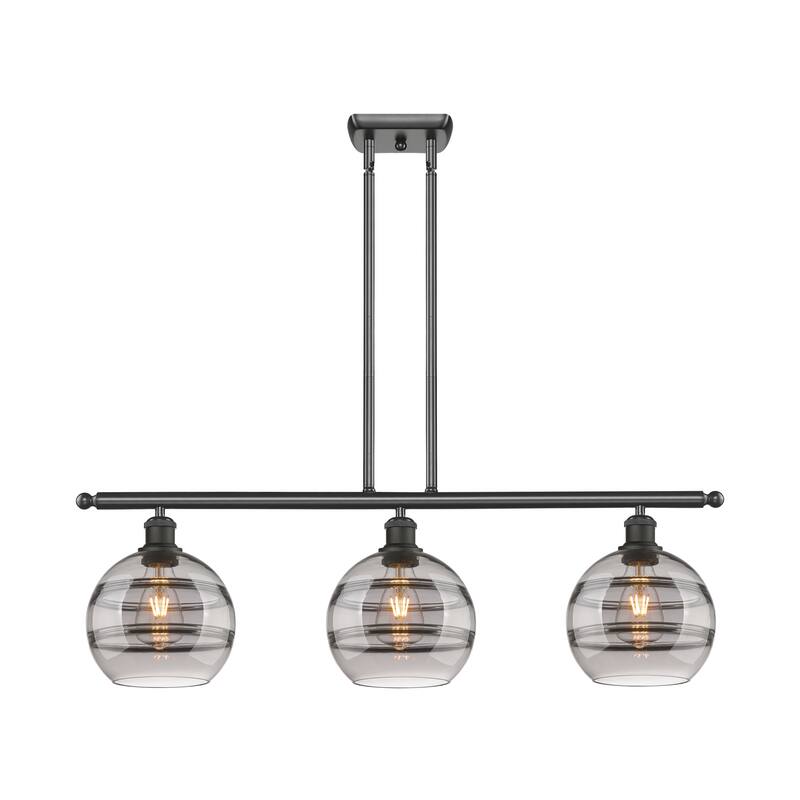 Innovations Lighting 516-3I-10-36 Rochester Linear Rochester 3 Light - Oil Rubbed Bronze / Smoked