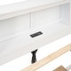 preview thumbnail 7 of 26, Full Size Platform Kids Bed Frame with Storage Headboard, USB, Twin Size Trundle and 3-Drawers for Bedroom, White