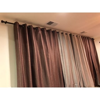 Shop Pinnacle Bold Double Pole 144 to 240inch Adjustable Double Curtain Rod Set  240  Free 