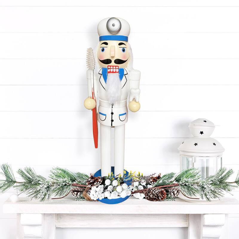 14 inch Dentist Nutcracker - white