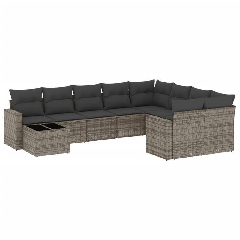 vidaXL Garden Sofa Set Grey - 21.7 x 21.7 x 14.6