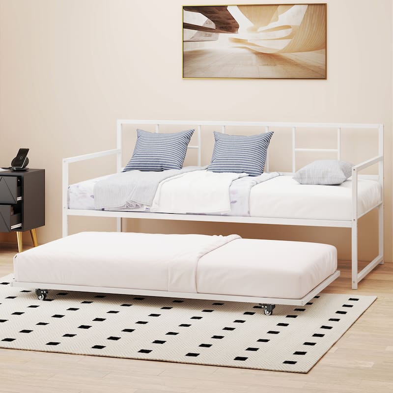 Trundle Frame Daybed - White - Twin