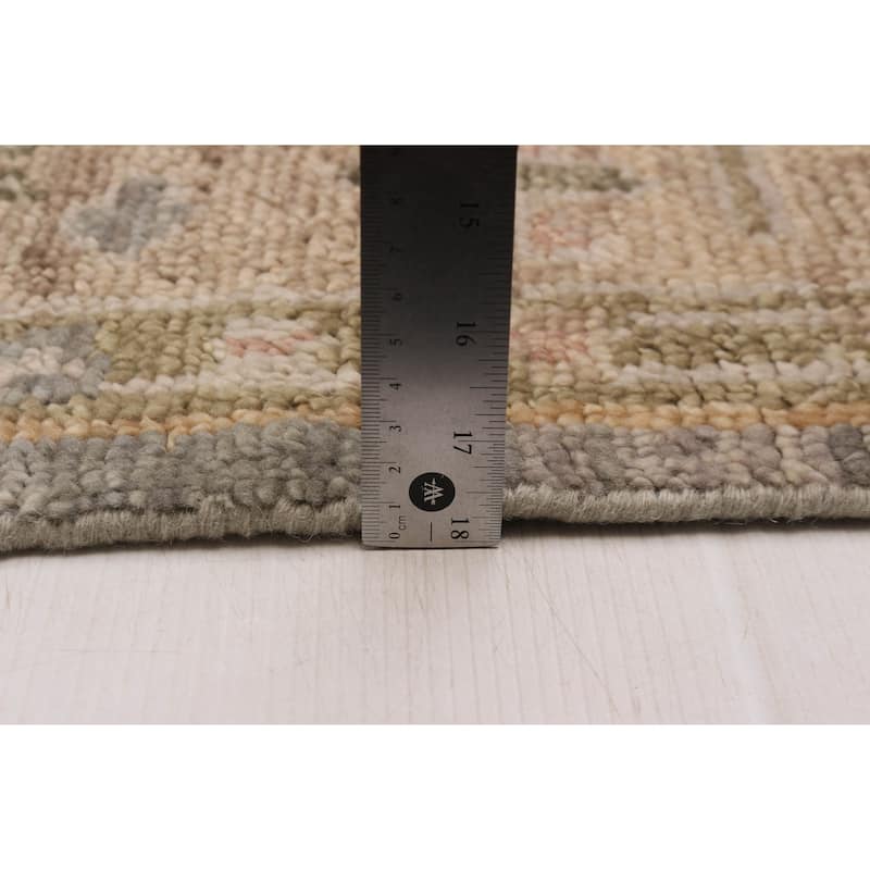 ECARPETGALLERY Hand-knotted Jules Serapi Grey Wool Rug - 7'11 x 9'10