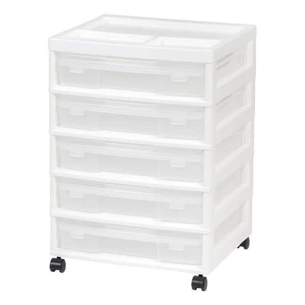 slide 2 of 4, 5-Case Scrapbook Cart White