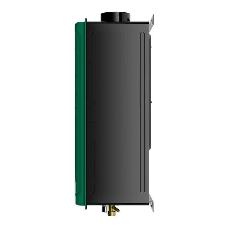 ENVO Natural Gas Tankless Water Heater with Copper Heat Exchanger & Safety Features - Green